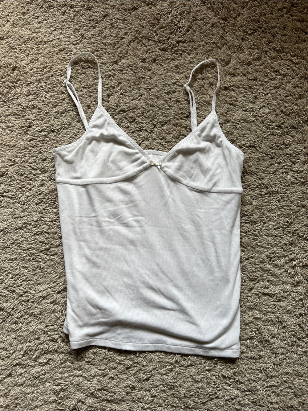 Sunday Best White Spaghetti Strap Cami